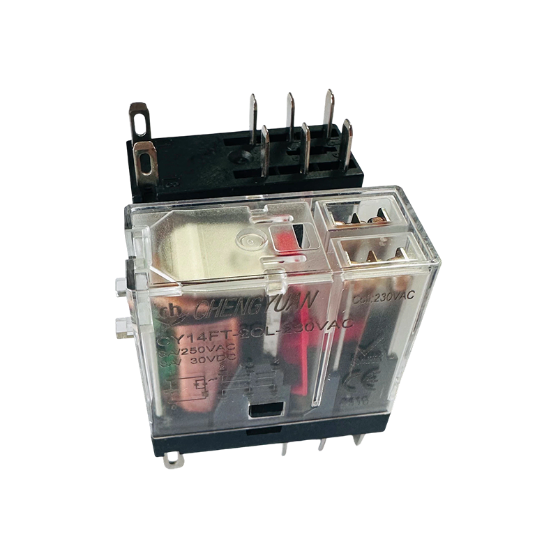 Relé CY14FT-2CL،relé DPDT, relé de pie ancho 14F, relé de potencia 5PIN 8A.